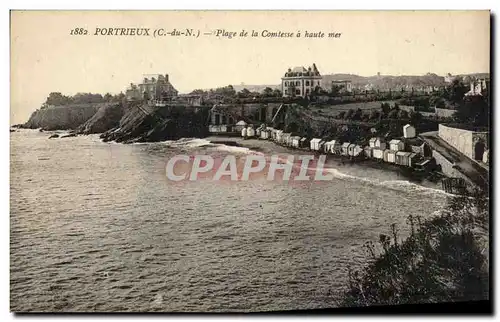 Cartes postales Portrieux Plage de La Comtesse a Haute Mer