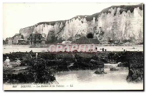 Ansichtskarte AK Dieppe Les Rochers et les Falaises