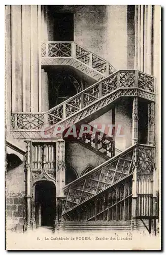 Cartes postales La Cathedrale de Rouen Escalier des Libraires