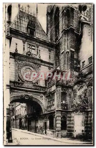 Cartes postales Rouen La Grotte Horloge