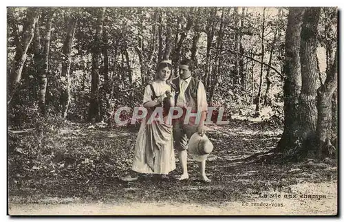 Cartes postales La Viee Aux Champs Le Rendez Vous Folklore