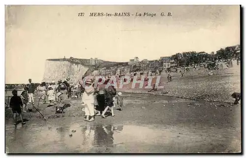 Cartes postales Mers les Bains La plage