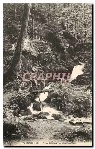 Ansichtskarte AK Gerardmer A La Cascade De Charlemagne