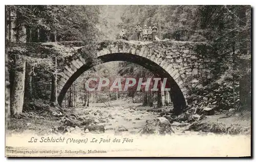 Cartes postales La Schlucht Le Pont des Fees Enfants