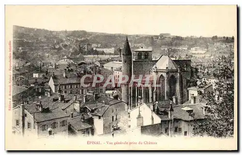 Ansichtskarte AK Epinal Vue Generale Prise du Chateau