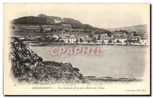 Cartes postales Remiremont Vue Generale Prise de la Roche de l'Alma