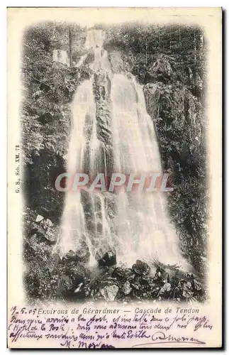 Cartes postales Environs de Gerardmer Cascade de Tendon