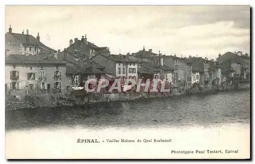 Cartes postales Epinal Vieilles Maisons du Quai Rualmenil