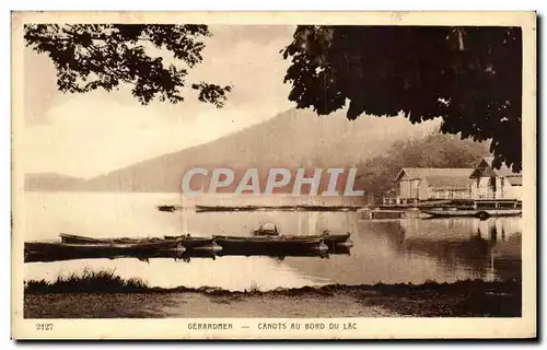 Ansichtskarte AK Gerardmer Canots Au Bord Lac