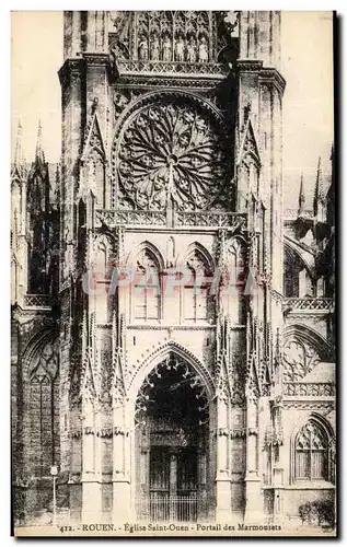 Cartes postales Rouen Eglise Saint Ouen Portail des Marmousets