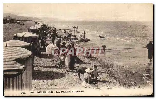 Cartes postales Deauville La Plage Fleurie