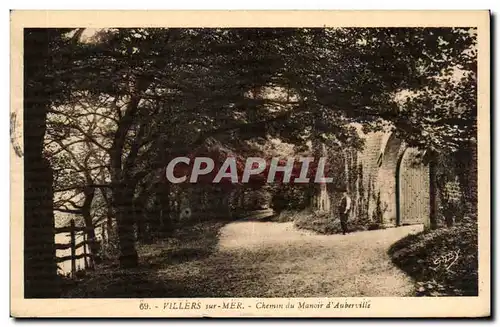 Ansichtskarte AK Villers Sur Mer Chemen Du Manoir D&#39Auberville