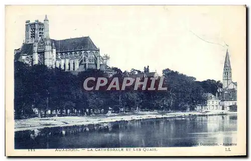 Ansichtskarte AK Auxerre La Cathedrale Et Les Quais