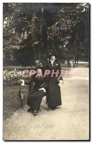 CARTE PHOTO Vichy Femmes elegantes