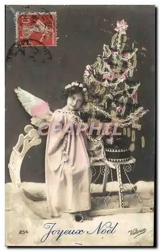 Cartes postales Fantaisie Enfant Joyeux Noel Ange