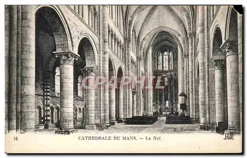 Ansichtskarte AK Cathedrale Du Mans La Nef