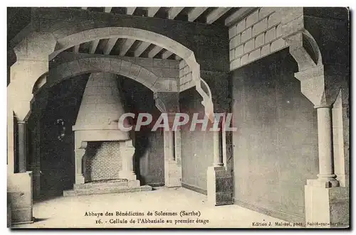 Ansichtskarte AK Abbaye des Benedictins de Solesmes Cellule de l&#39Abbatiale au Premier Etage