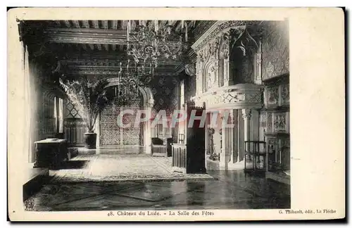 Cartes postales Chateau du Lude La Salle des Fetes