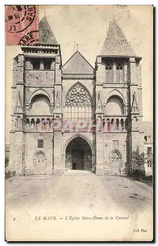 Ansichtskarte AK Le Mans L&#39Eglise Notre Dame de la Couture