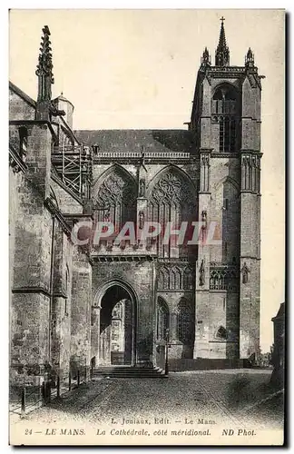 Ansichtskarte AK Le Mans Le Cathedrale Cote Meridional