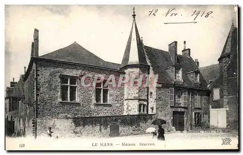 Cartes postales Le Mans Maison Scarron