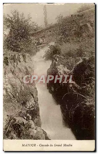 Cartes postales Matour Cascade Du Grand Moulin