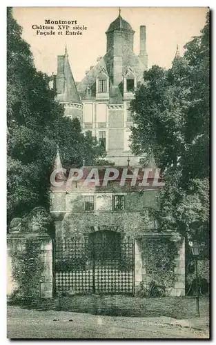 Cartes postales Montmort Chateau Facade Et Entree