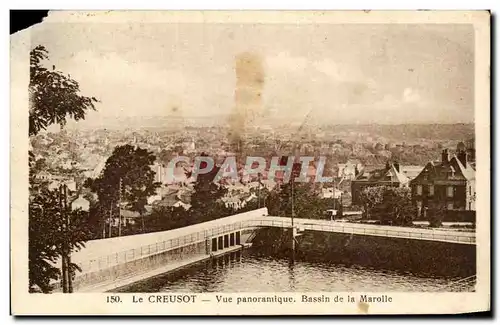 Cartes postales Le Creusot Vue Panoramique Bassin De La Marolle