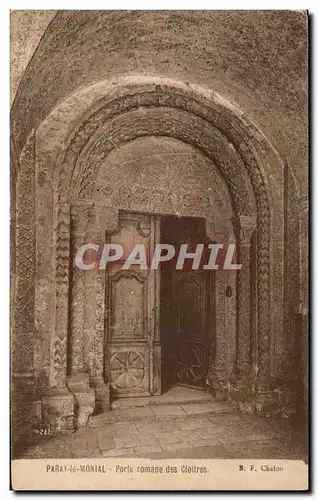 Ansichtskarte AK Paray le Monial Porte romane des Cloitres