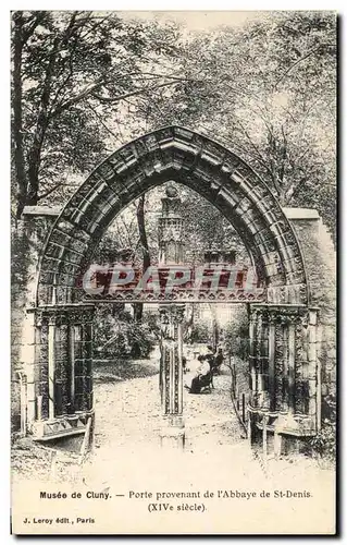 Cartes postales Musee de Cluny Porte Provenant de l&#39Abbaye de St Denis