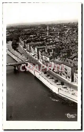 Ansichtskarte AK Macon Vue aerienne des Quais