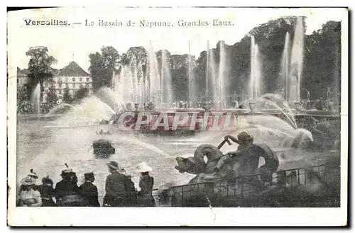 Cartes postales Versailles Le Bassin de Neptune Grandes Eaux