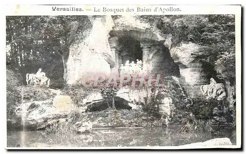 Cartes postales Versailles Le Bosquet des Bains d'Apollon