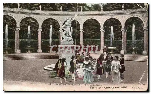 Ansichtskarte AK Parc De Versailles Les Colonnades