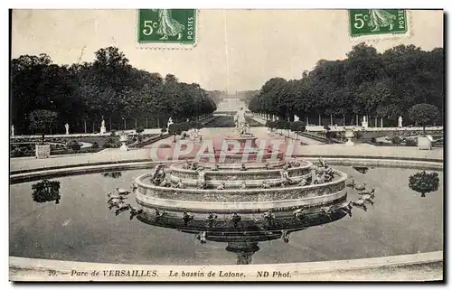 Cartes postales Parc de Versailles Le bassin de Latone