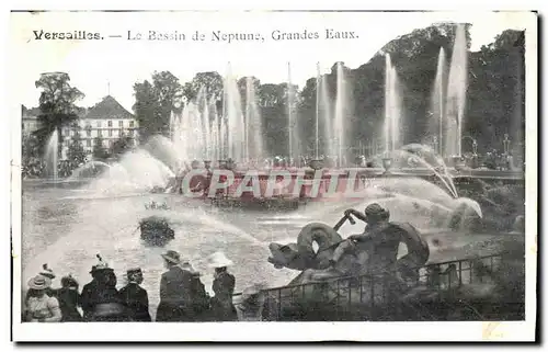 Cartes postales Versailles Le Bassin de Neptune Grandes Eaux