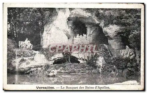 Cartes postales Versailles Le Bosquet des Bains d'Apollon