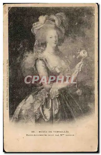 Ansichtskarte AK Musee De Versailles Marie Antoinette Peint Par Lebrun