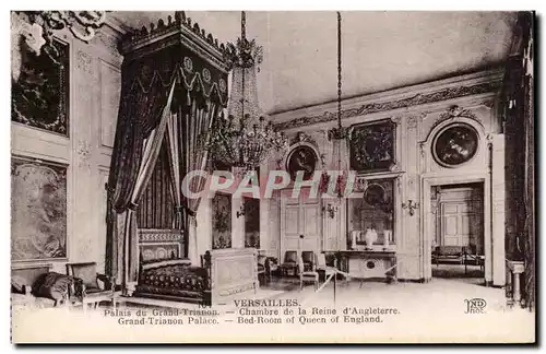 Ansichtskarte AK Versailles Palais du Grand Trianon Chambre de la Reine d&#39Angletere Grand Trianon Place Bed To