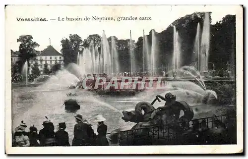 Cartes postales Versailles Le Bassin de Neptune Grandes Eaux