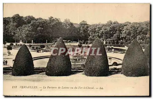 Cartes postales Versailles Le Parterre de Latone vu du Fer a Cheval