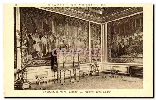 Ansichtskarte AK Chateau De Versailles Le Grand Salon De la Reine