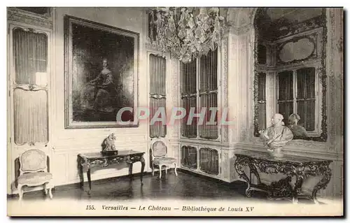 Ansichtskarte AK Versailles Le Chateau Bibliotheque de Louis XV