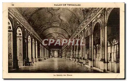 Ansichtskarte AK Palais De Versailles La Galerie des Glaces