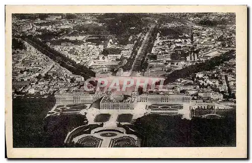 Cartes postales Chateau de Versailles Vue Aerienne