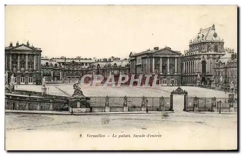 Cartes postales Versailles Le Palais Facade D&#39Entree