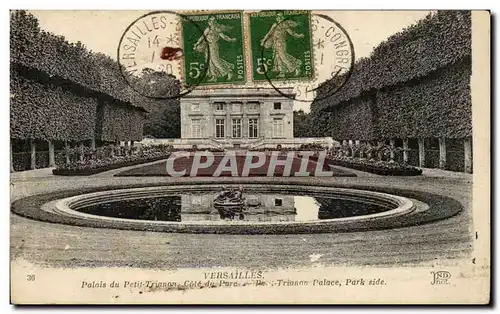 Cartes postales Versailles Palais Du petit Trianon Cote du Parc