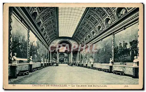 Cartes postales Chateau de Versailles la Galerie Des Batailles