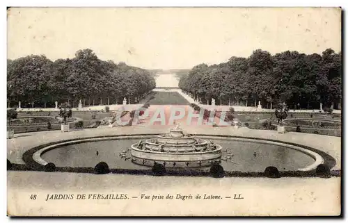 Ansichtskarte AK Jardins De Versailles Vue Prise des Degres de Latone