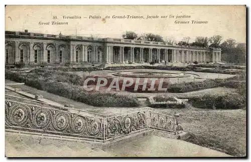 Cartes postales Versailles Palais du Grand Trianon Facade Sur les Jardins Grosse Trianon